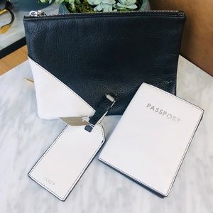 Black and white j. Crew - Travel set